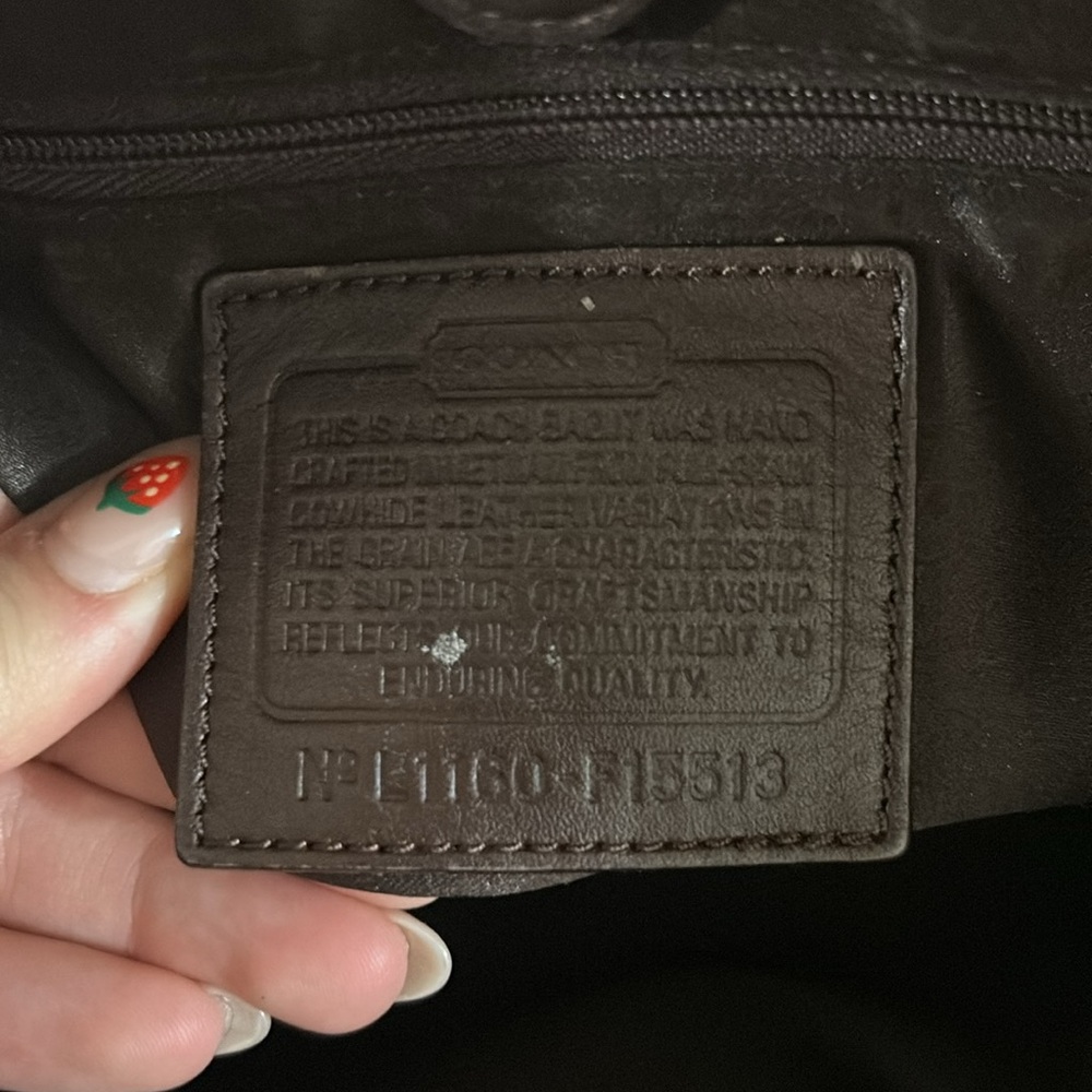 Coach F15513 Brown Leather Ashley Shoulder Bag Handbag Tote Purse - Picture 13 of 13